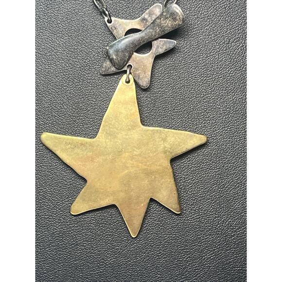 Robert Lee Morris Gold Star Necklace - Picture 7 of 9
